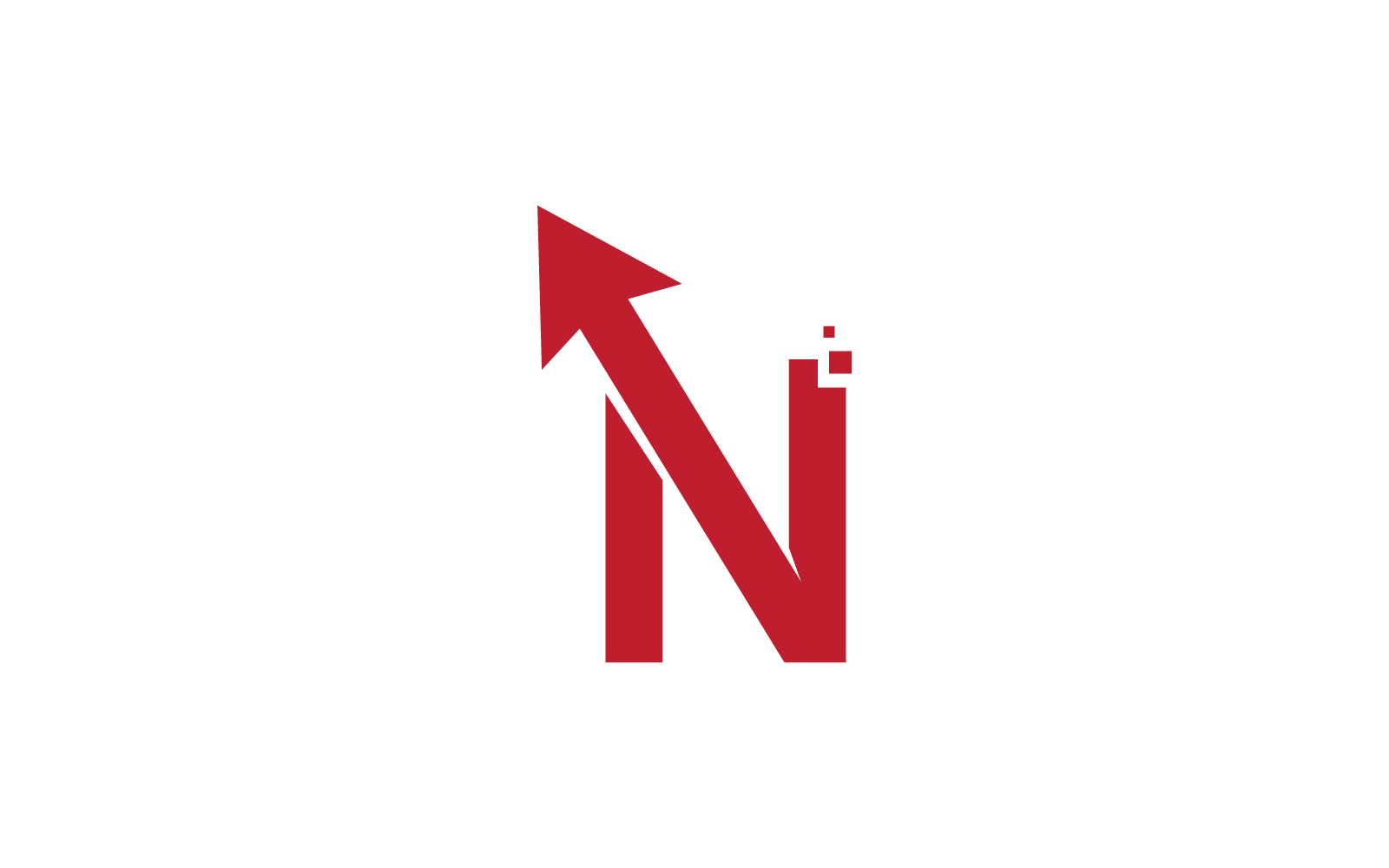 Arrow initial letter technology vector illustration Logo Template
