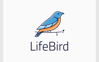 Bird Nature Branch Natural Logo