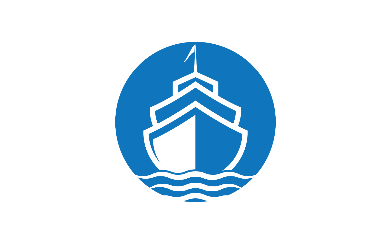 Cruise ship Logo Template vector icon design illustration