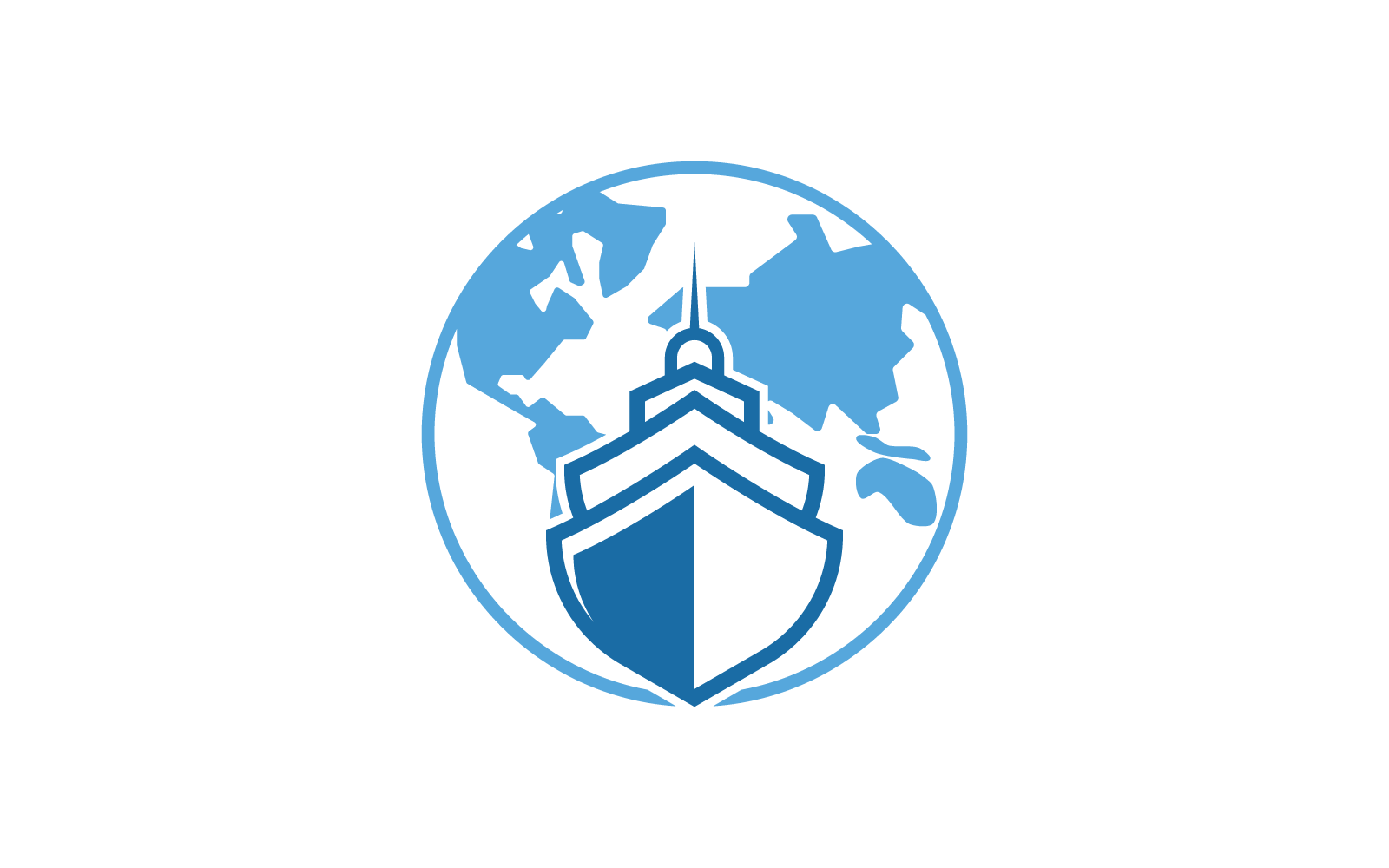 Cruise ship Logo Template vector icon design template