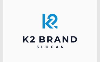 Letter K2 Simple Minimal Logo