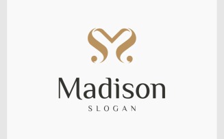 Letter M Luxury Elegant Logo