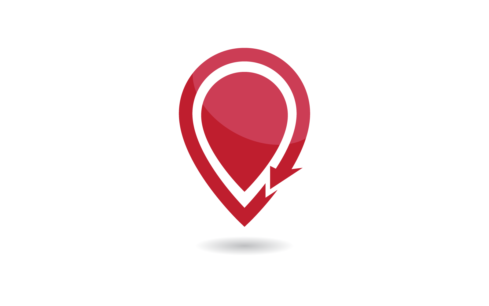 Location point sign and symbol Logo vector icon template