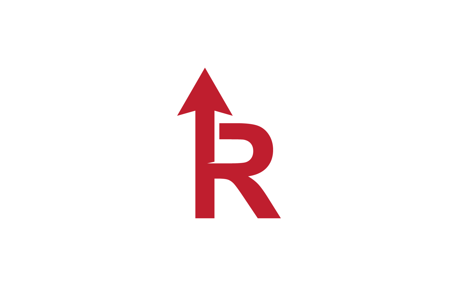 Modello vettoriale icona logo tecnologia lettera iniziale freccia
