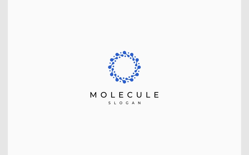 Molecule Molecular Circle Logo Logo Template