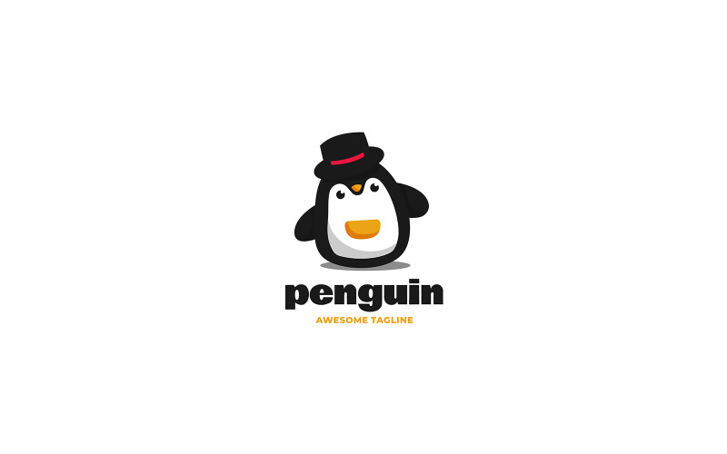 Penguin Mascot Cartoon Logo 5 Logo Template