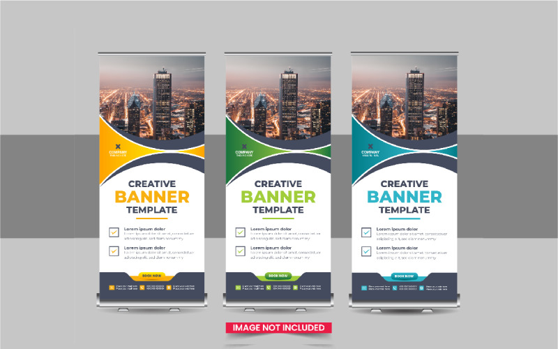 Roll Up Banner or Company advertisement roll up banner design Corporate Identity
