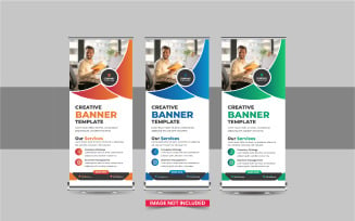 Roll Up Banner or Company advertisement roll up banner template