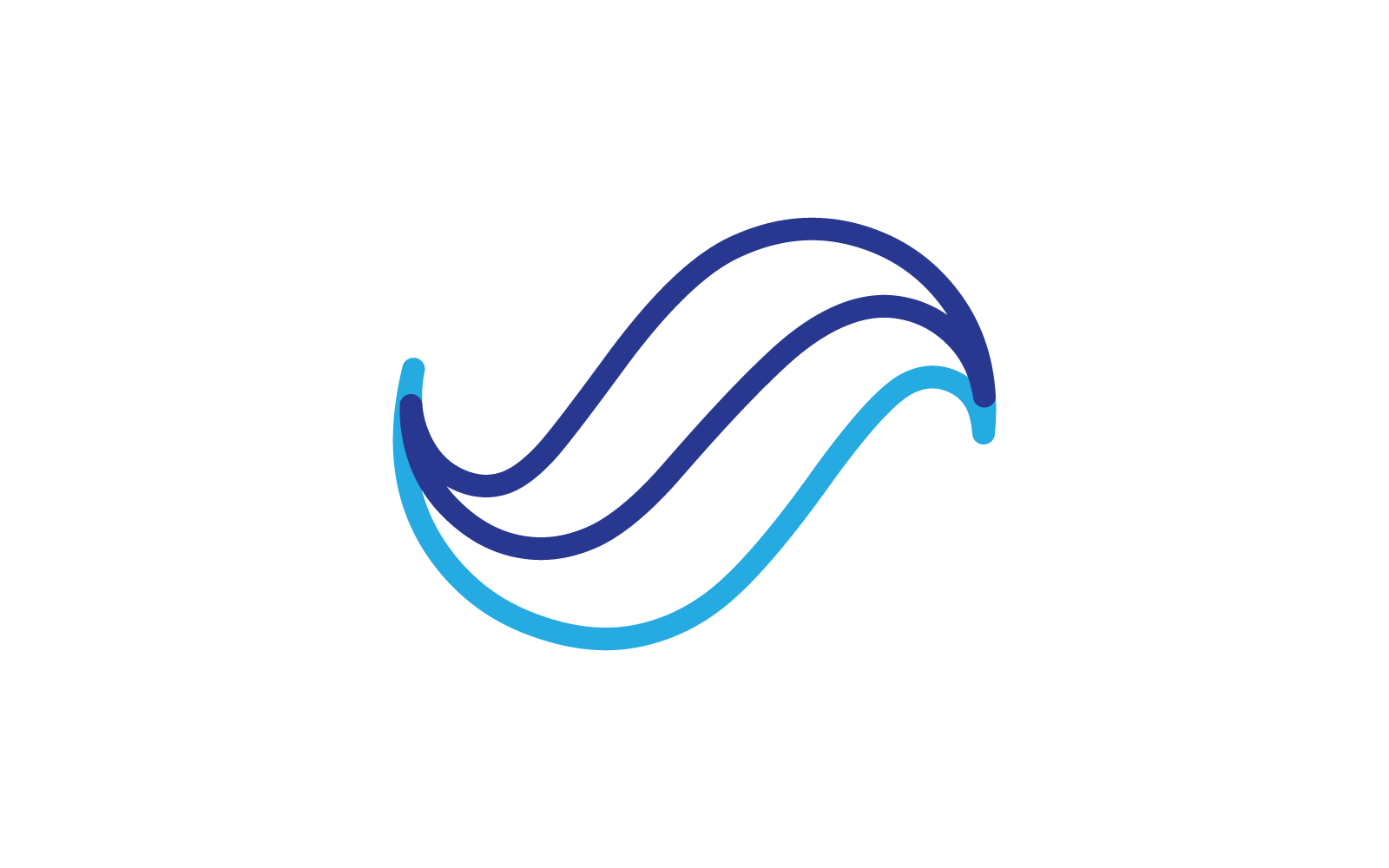 Water Wave illustration vector design template Logo Template