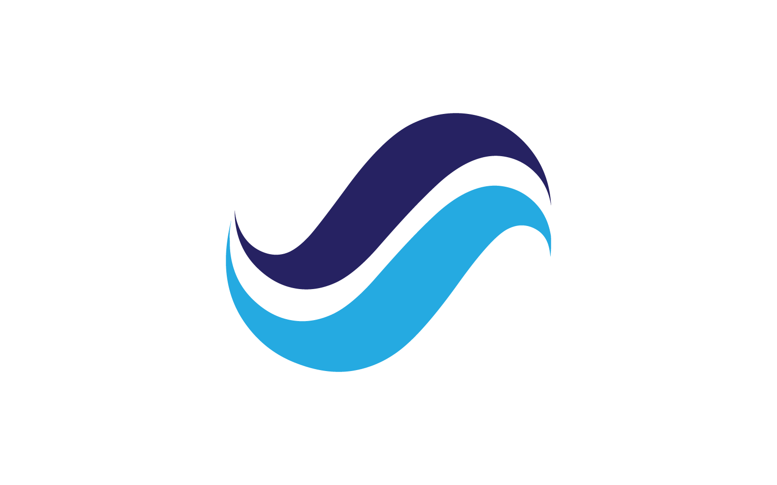Water Wave logo vector sjabloonontwerp