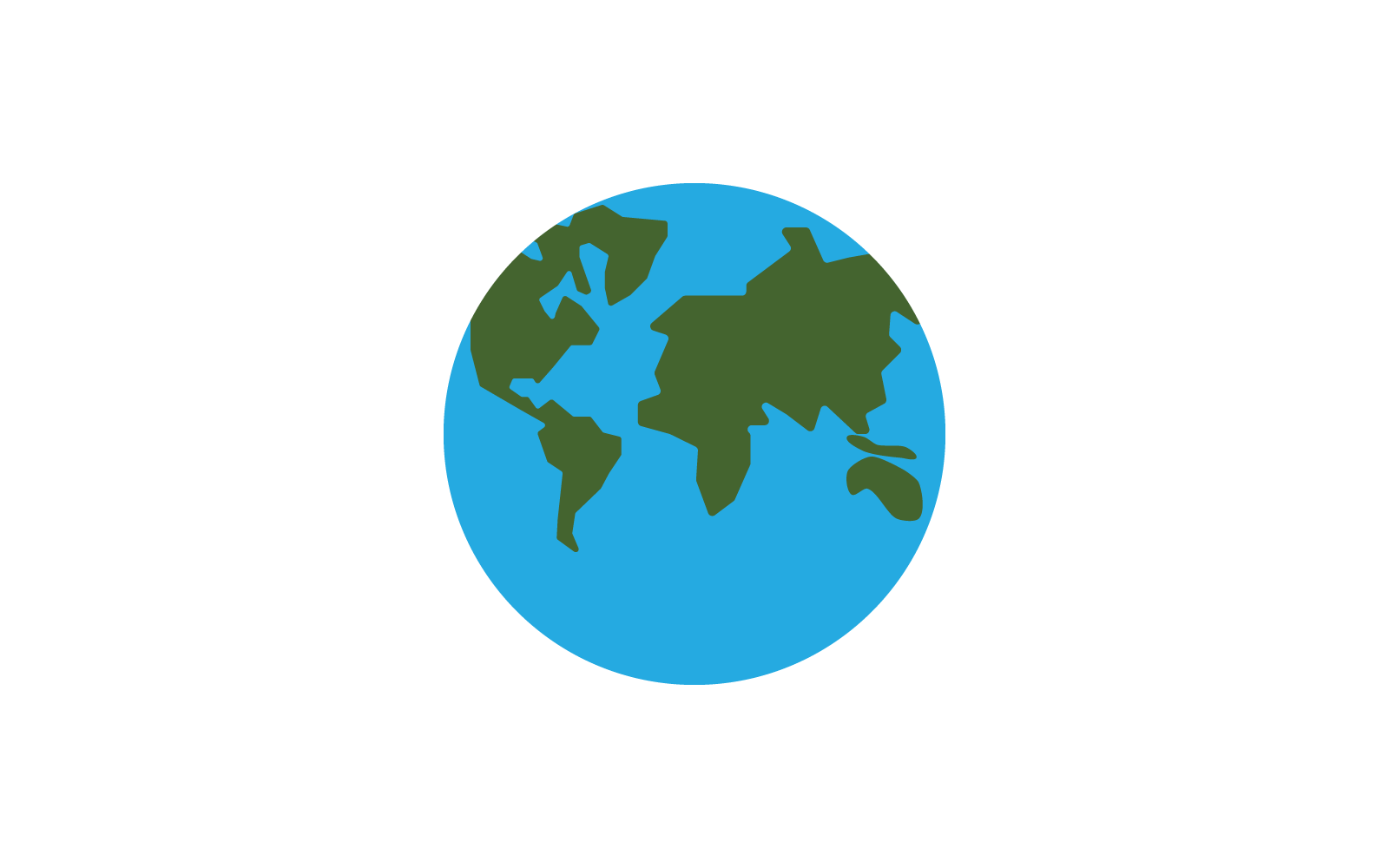 World map illustration vector design Logo Template