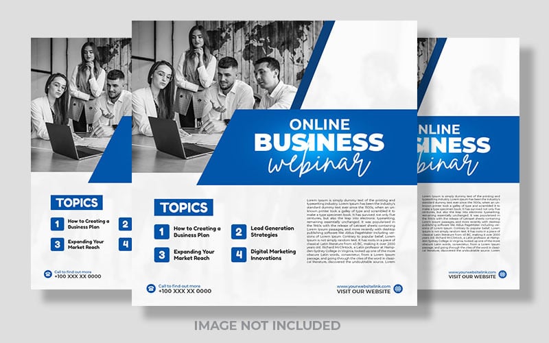 Blue And White Digital Marketing Trendy Social Media Post