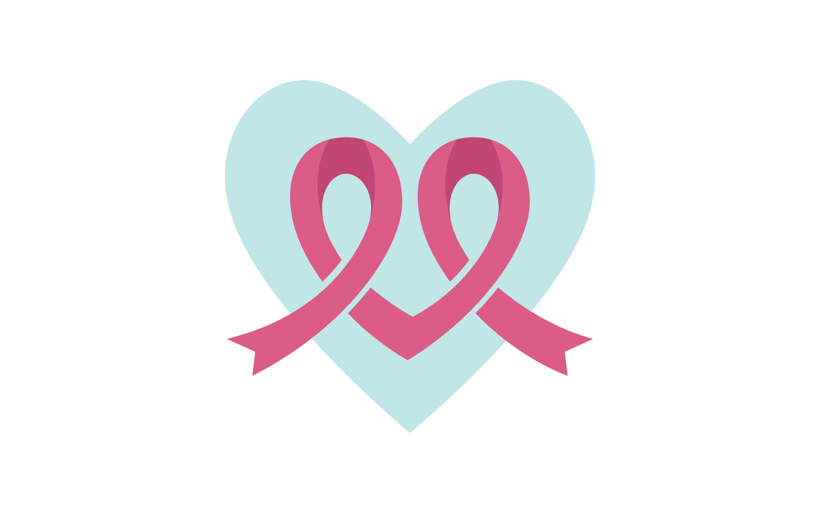Breast cancer awareness,ribbon logo vector Logo Template