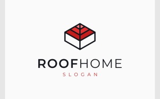 House Roof 3D Isometric Logo