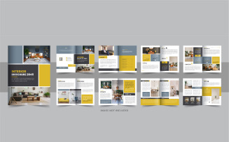 Modern Interior Design Brochure, Interior Brochure design template