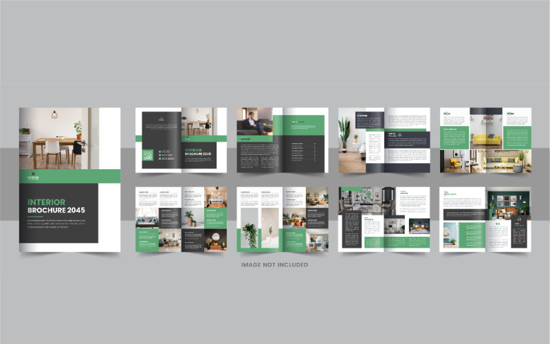 Modern Interior Design Brochure, Interior Brochure Corporate Identity