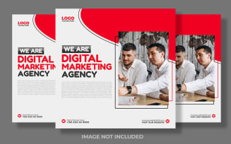 Red And White Digital Marketing Trendy Social Media Post
