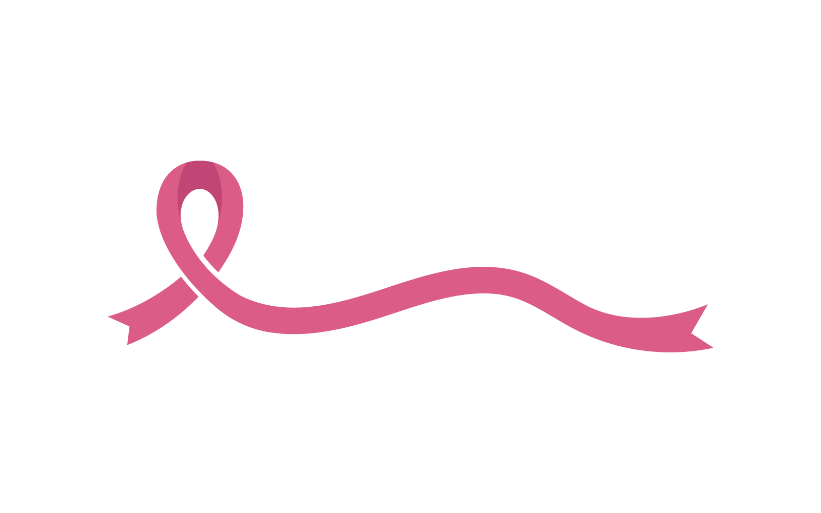 Sensibilisation au cancer du sein, modèle vectoriel d'icône de logo de ruban
