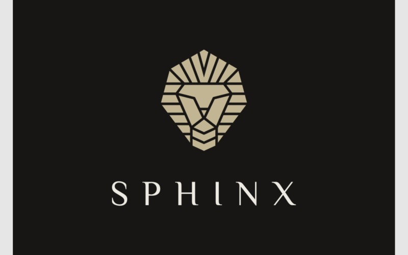 Sphinx Pharaoh Egypt Ancient Logo Logo Template