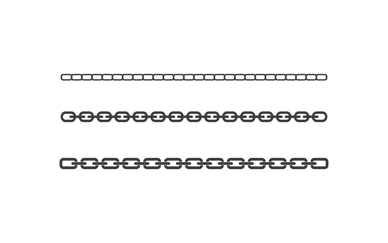 Modello di design piatto vettoriale con logo illustrazione catena