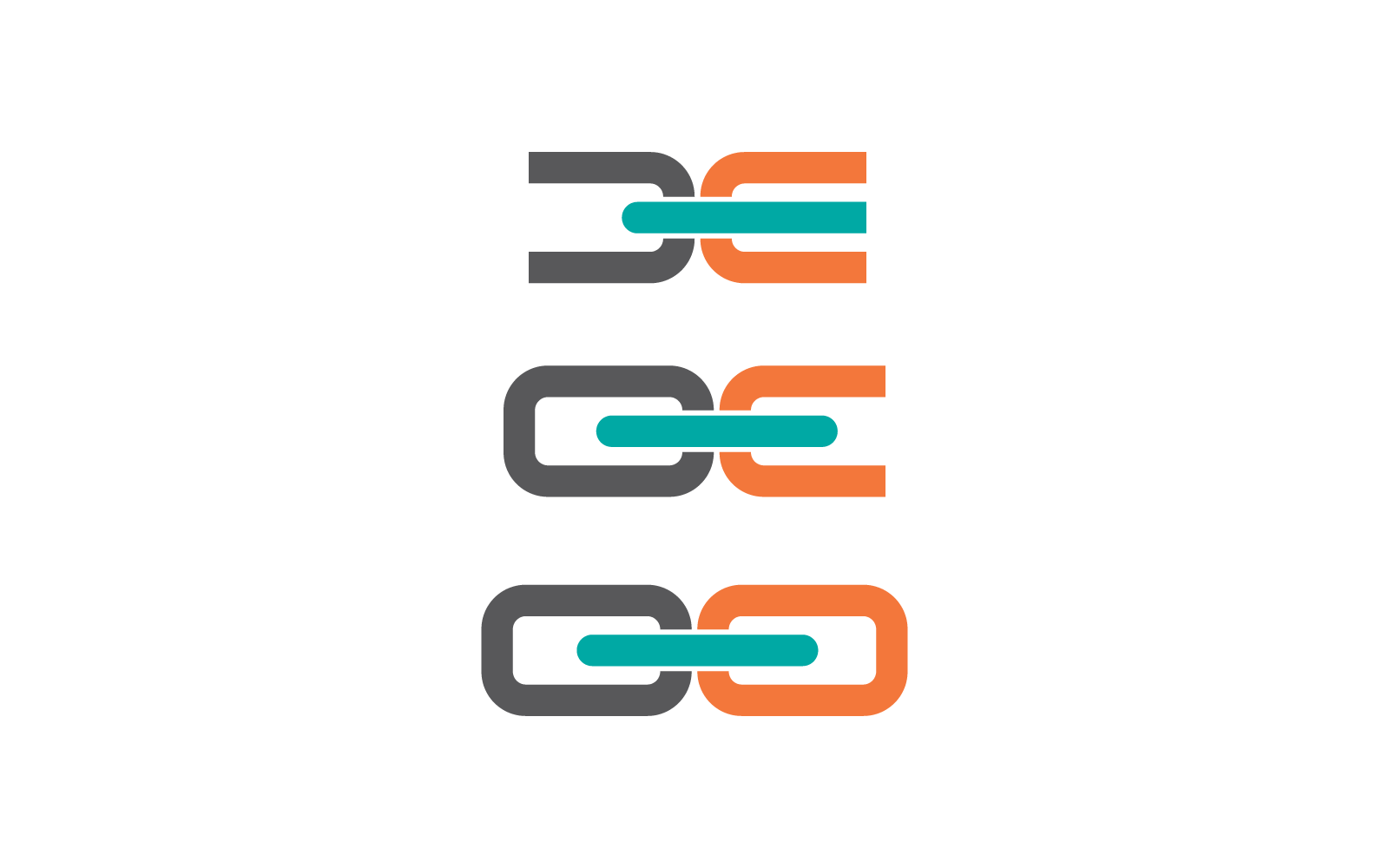 Chain illustration logo vector icon flat design Logo Template