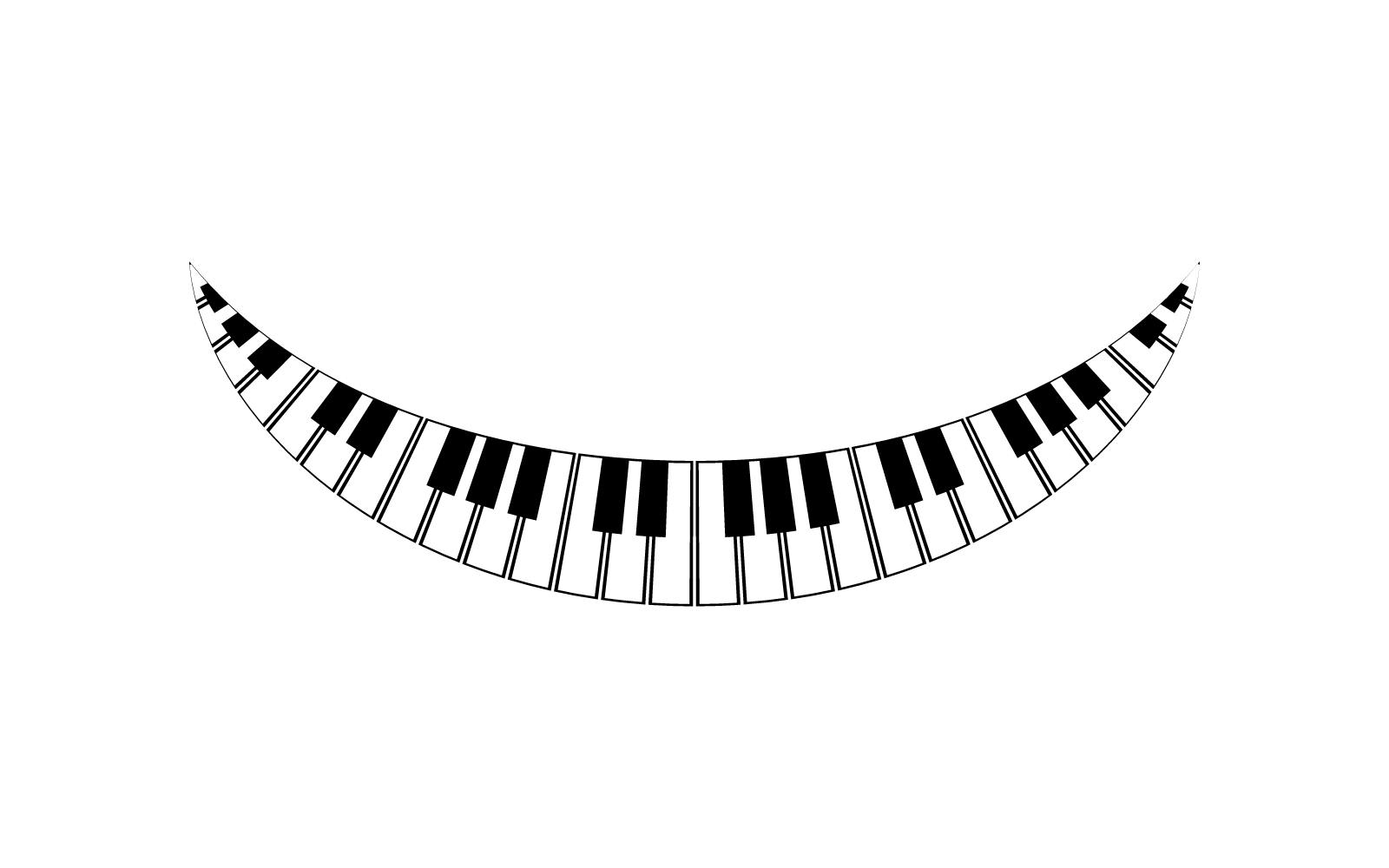 Piano vector ilustration logo design