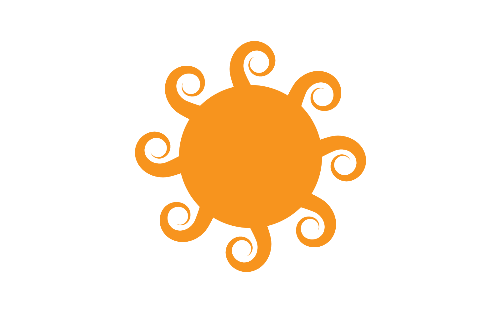 sun illustration vector icon logo template