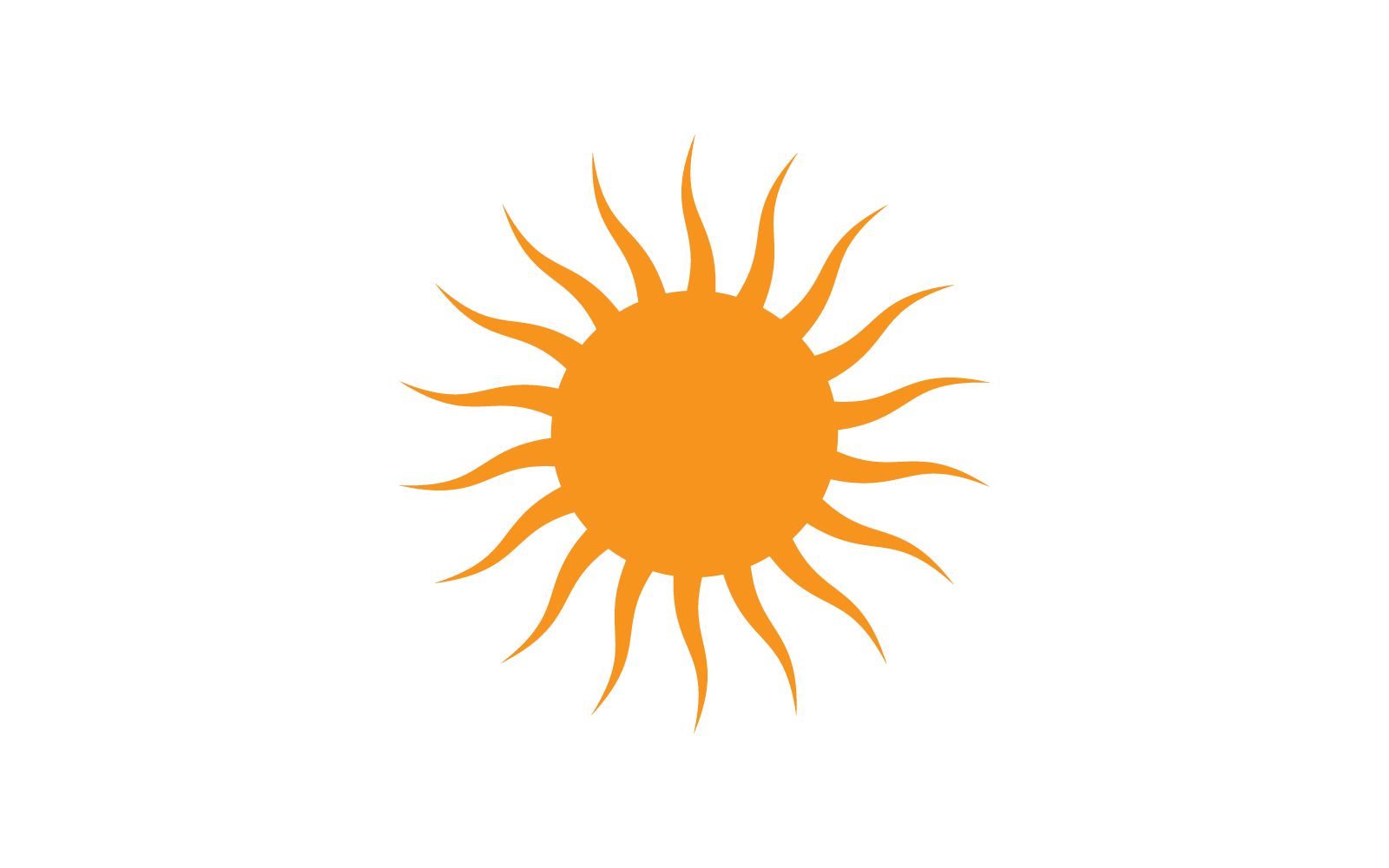 sun logo illustration vector design template