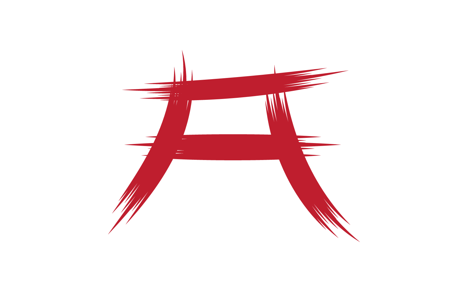 Torii gate illustration logo icon vector