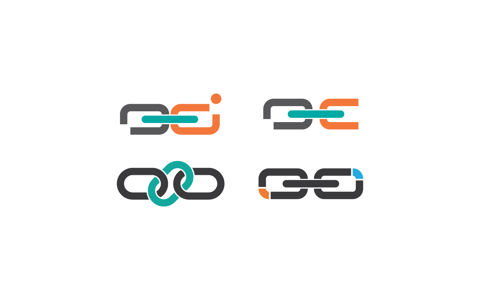 Chain illustration logo vector template