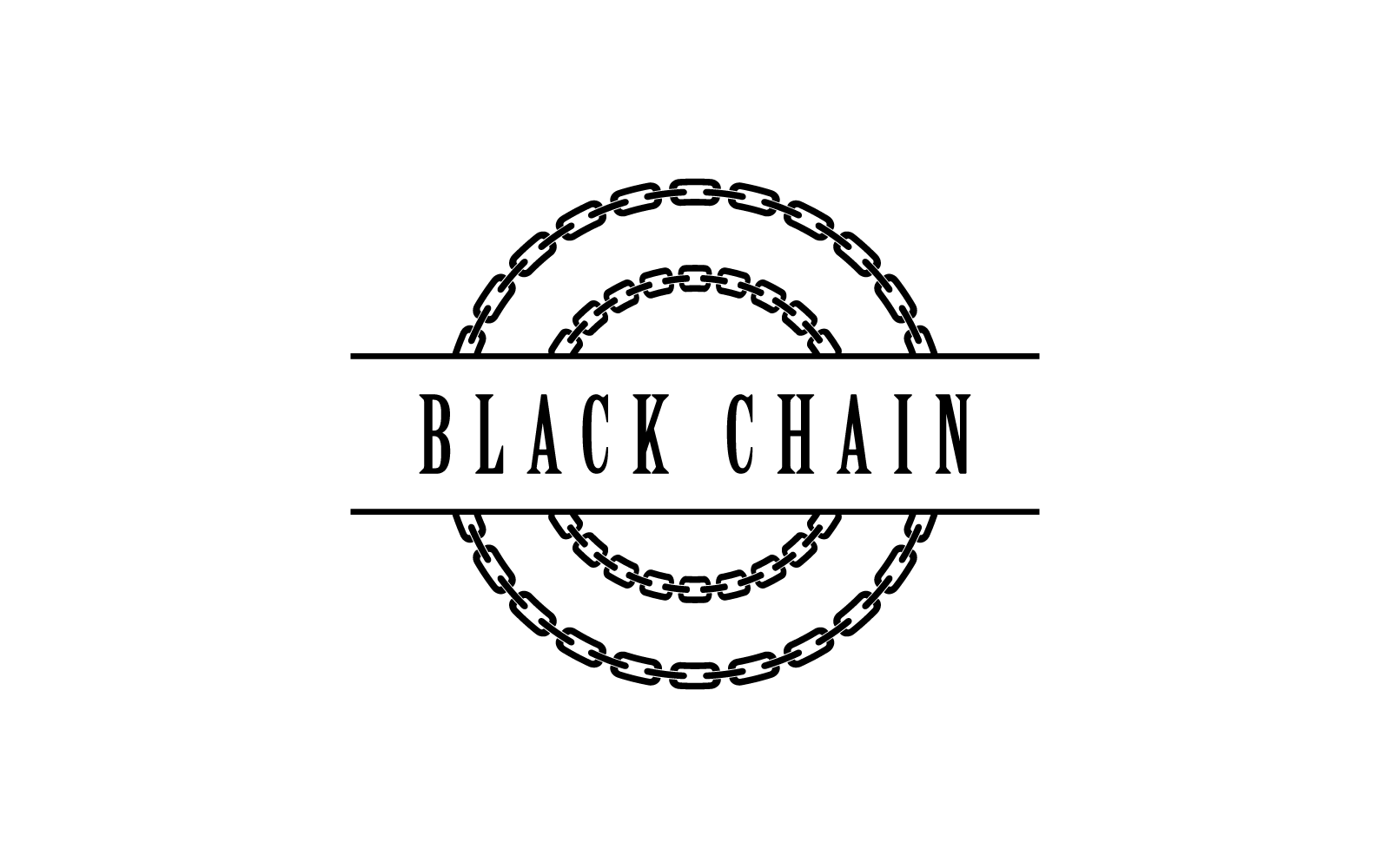 Chain logo vector flat design illustration template
