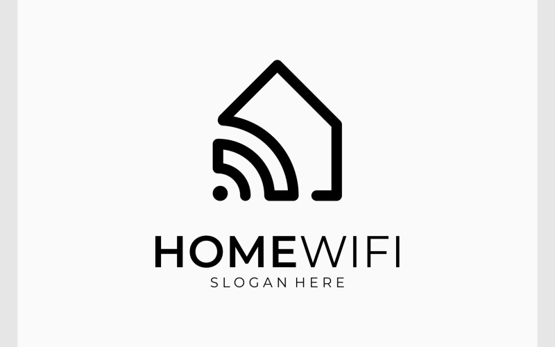 Home Wireless Signal Logo Logo Template