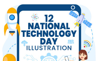 12 National Technology Day Illustration