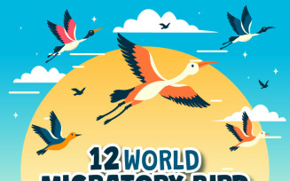 12 World Migratory Bird Day Illustration