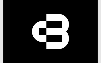 Letter BC CB Modern Simple Logo