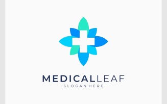 Medical Healthcare Flower Leaf Logo