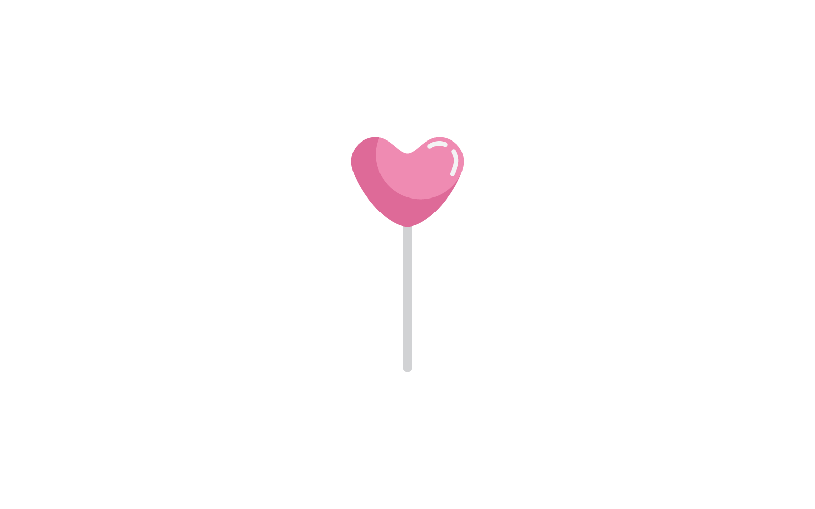 Plantilla de diseño plano de vector de ilustración de icono de caramelo dulce