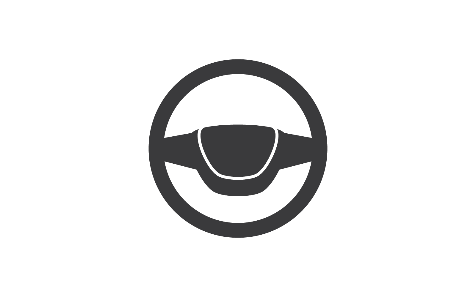 Stuurwiel logo vector platte ontwerpsjabloon