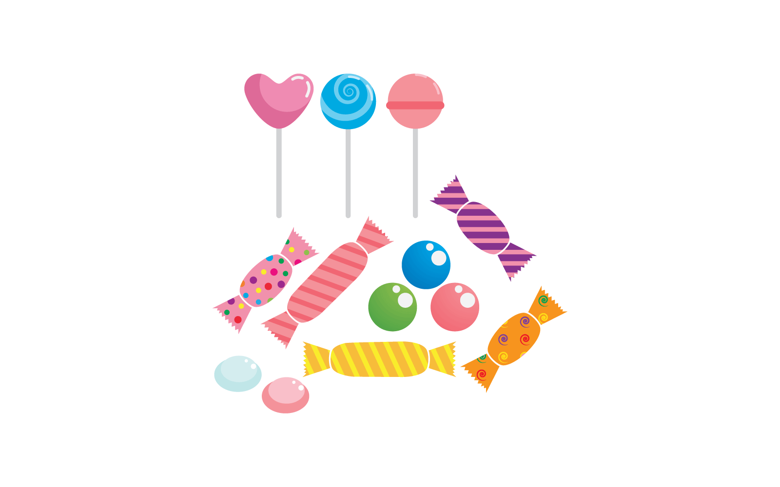 Sweet Candy icon illustration vector template