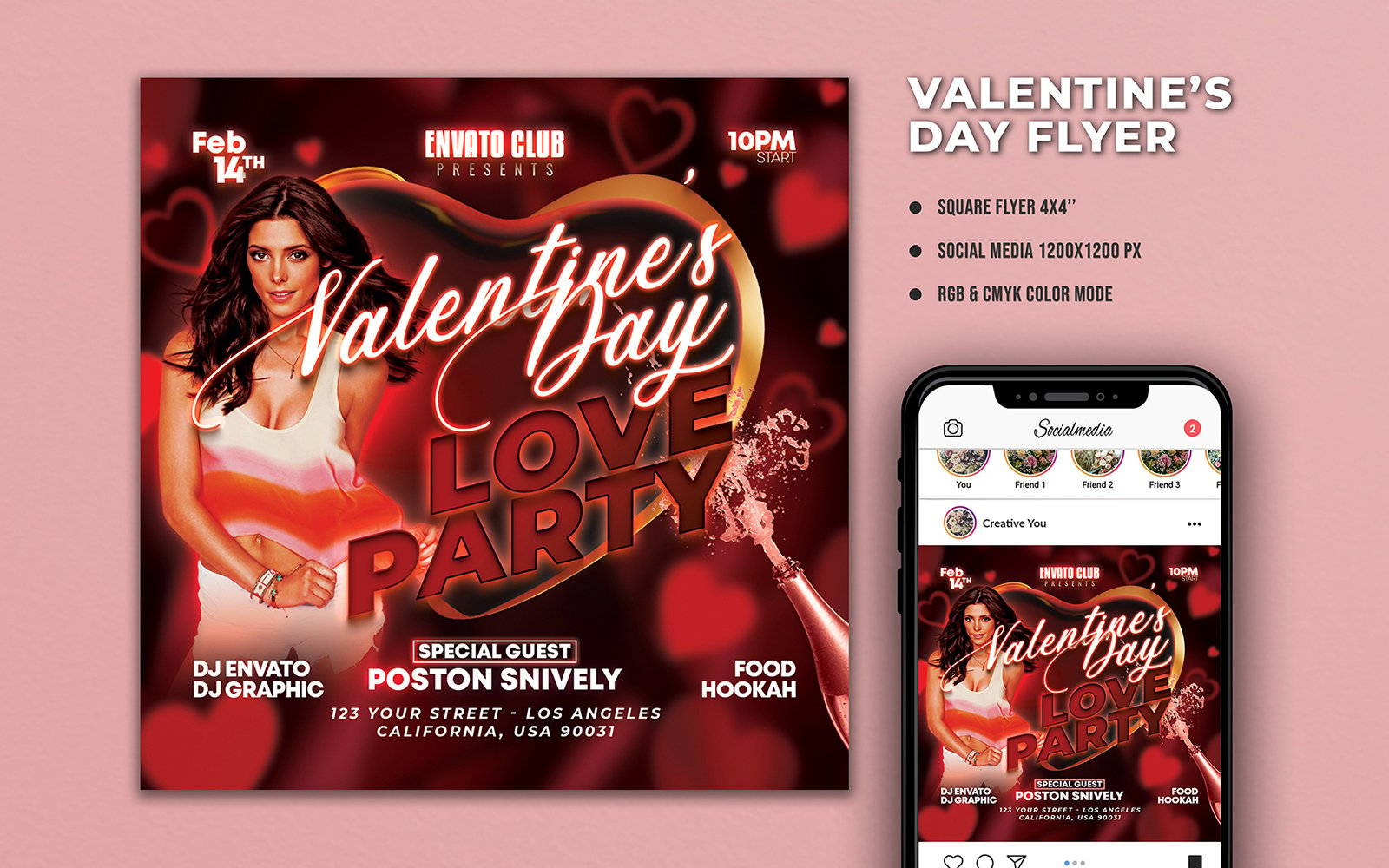 Template #386742 Valentines Day Webdesign Template - Logo template Preview
