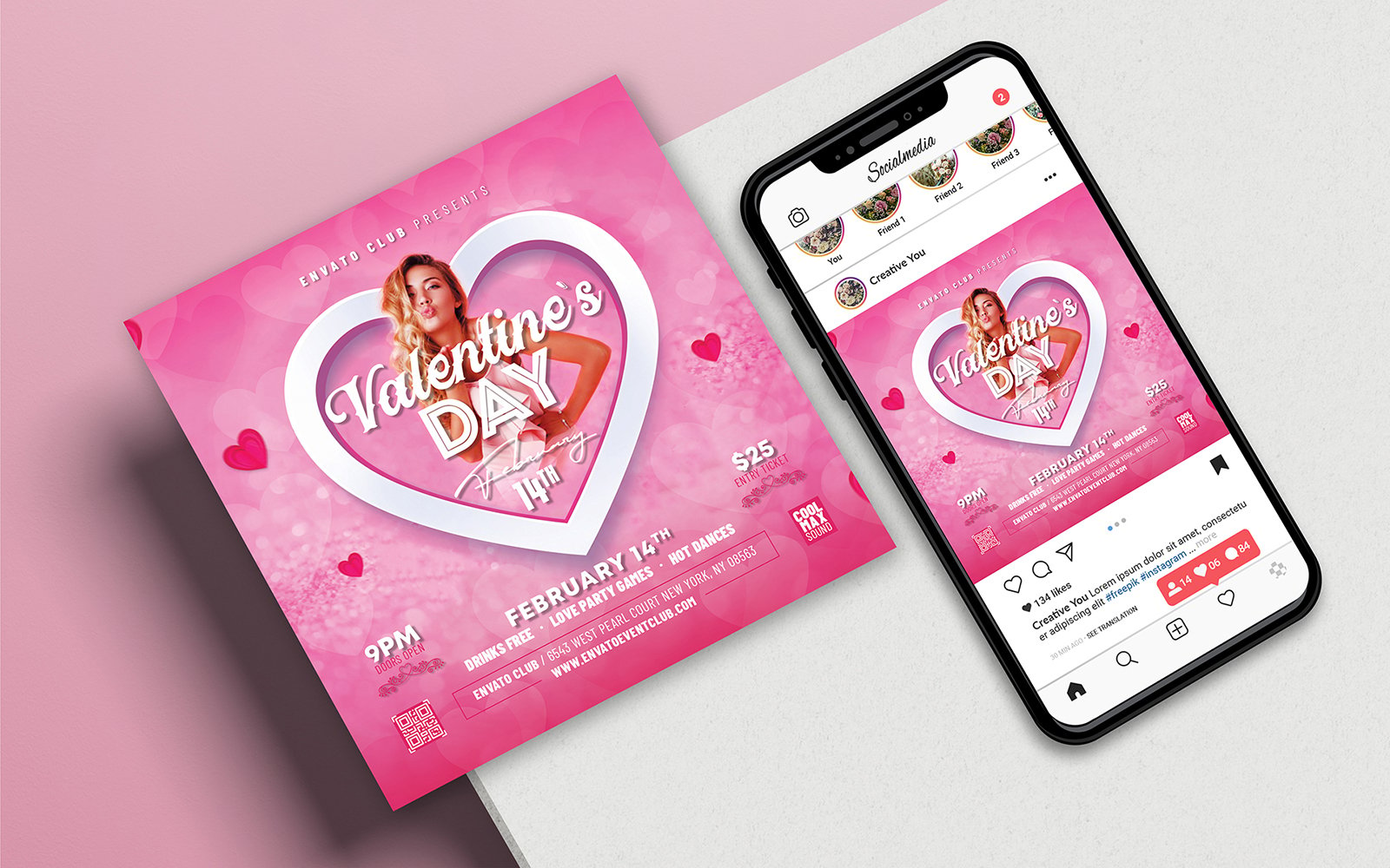 Template #386743 Valentines Day Webdesign Template - Logo template Preview