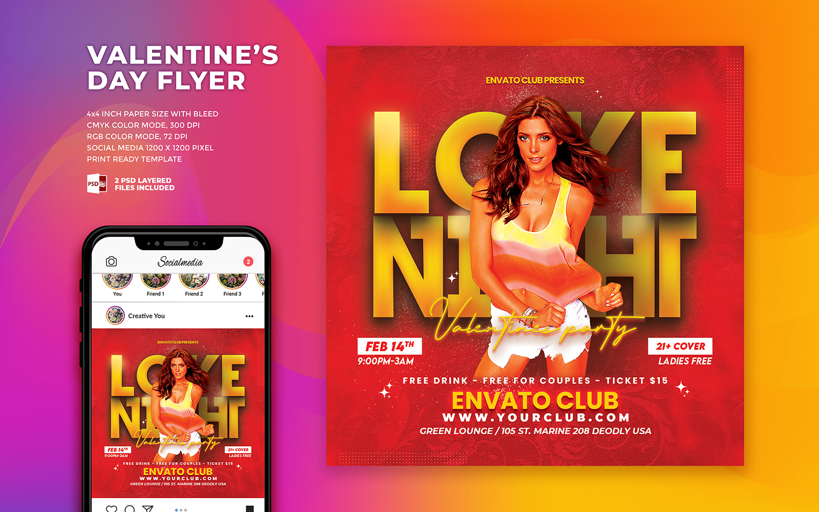 Template #386746 Valentines Day Webdesign Template - Logo template Preview