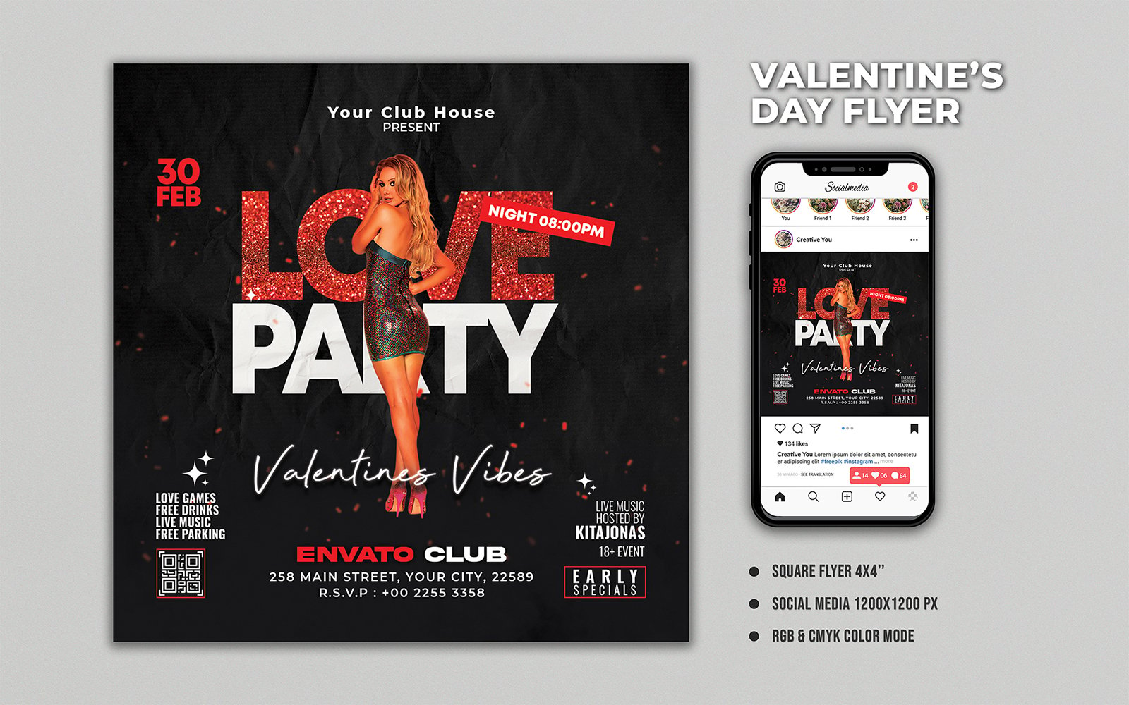 Template #386751 Valentines Day Webdesign Template - Logo template Preview