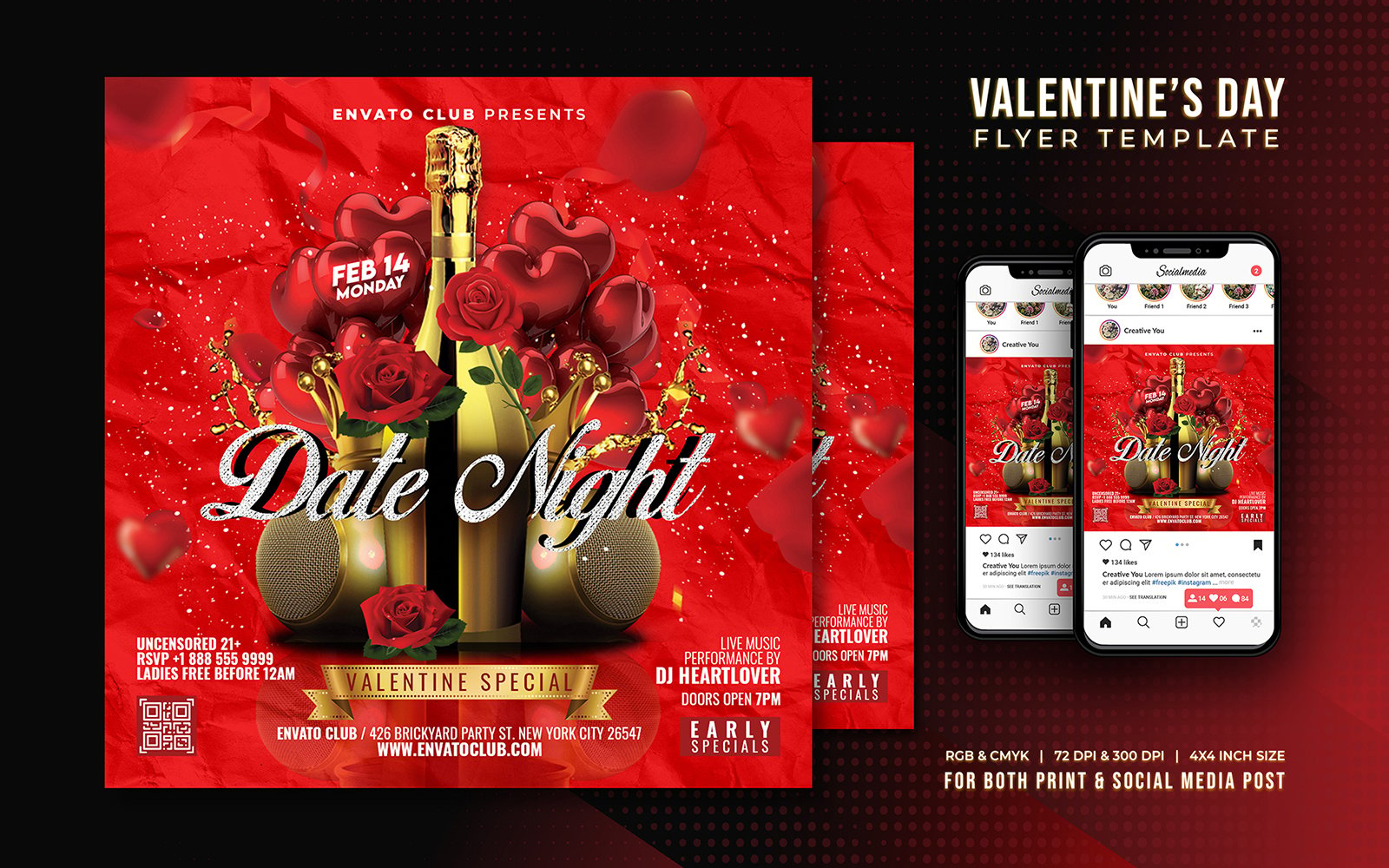 Template #386754 Valentines Day Webdesign Template - Logo template Preview