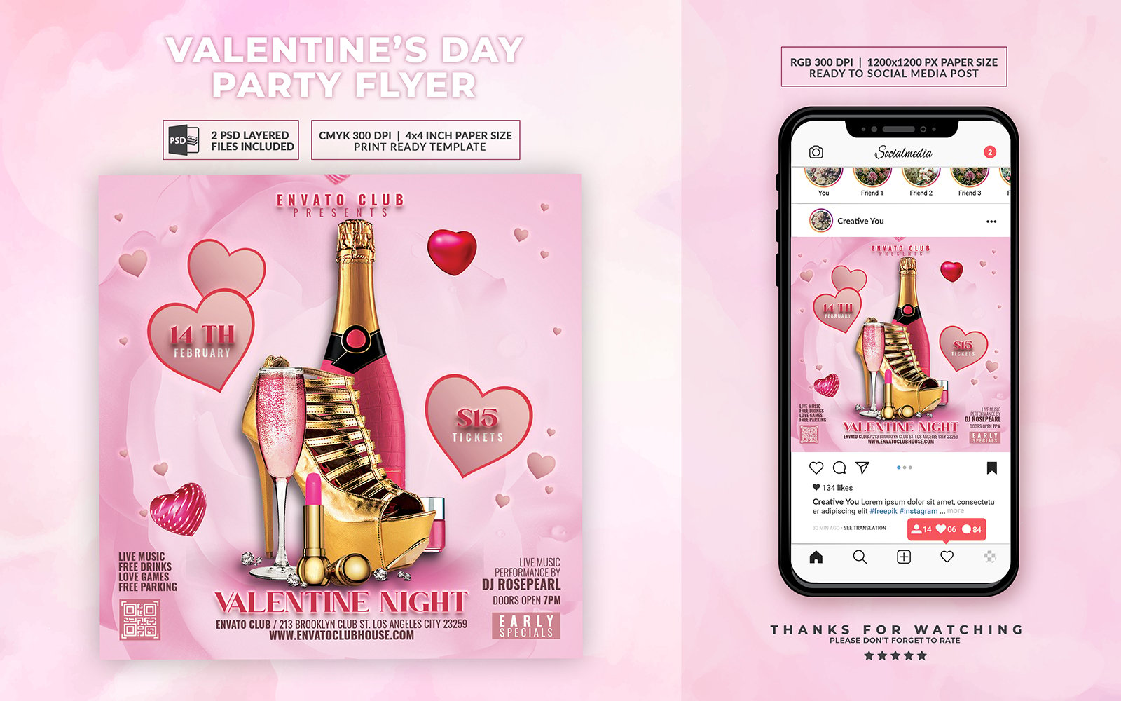 Template #386758 Valentines Day Webdesign Template - Logo template Preview
