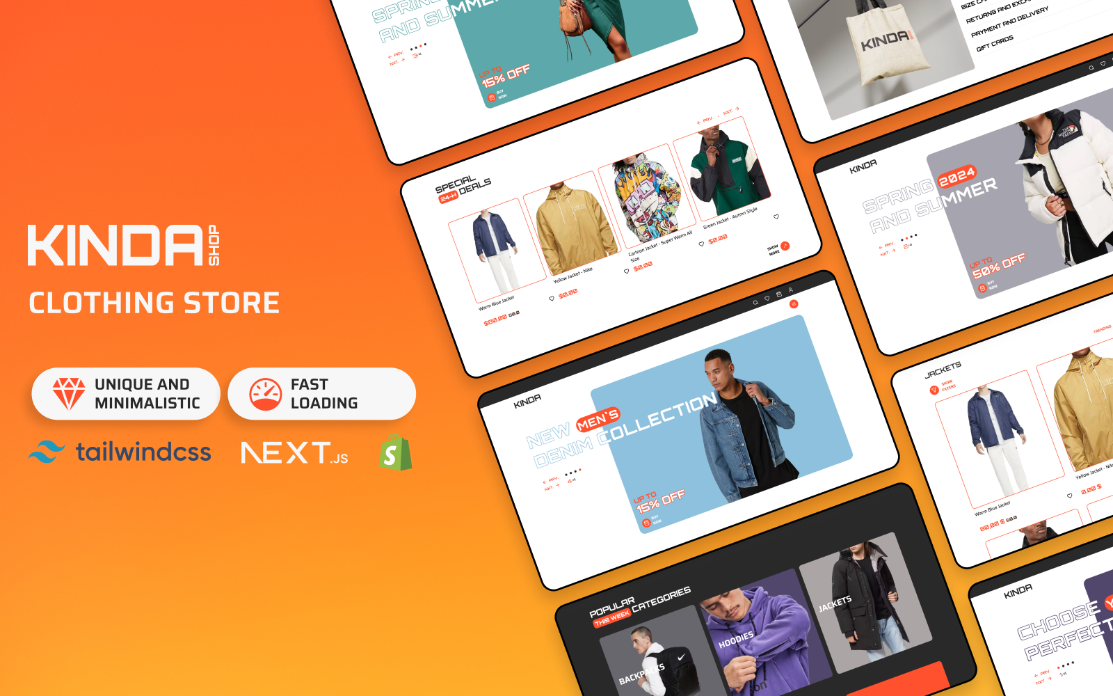 Kinda - Fashion Shopify Next.js Ecommerce Template