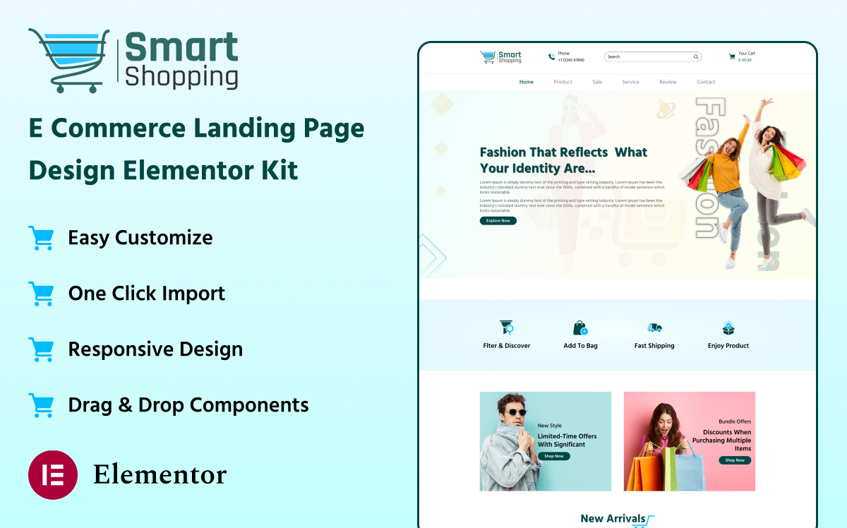 Smart-Shopping-E-Commerce Landing Page