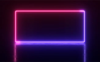 3D render Neon effect light Background design