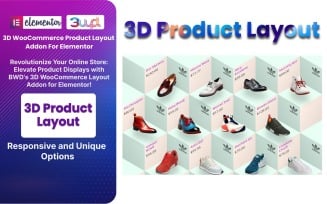 3D WooCommerce Product Layout WordPress Plugin For Elementor
