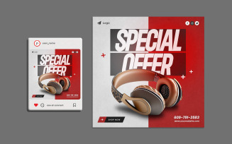 Product Promotion Post Design Template 02